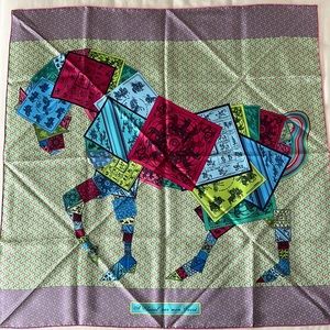 Hermes silk scarf 35”x 35”